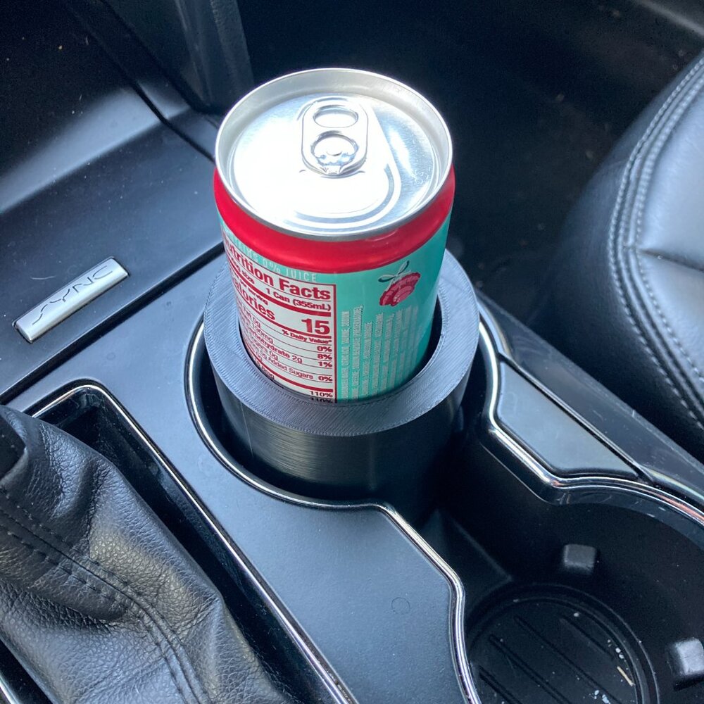 Universal Cup Holder and Cup Holder Insert Cars Trucks Vans Slim Cans Black - Picture 8 of 11